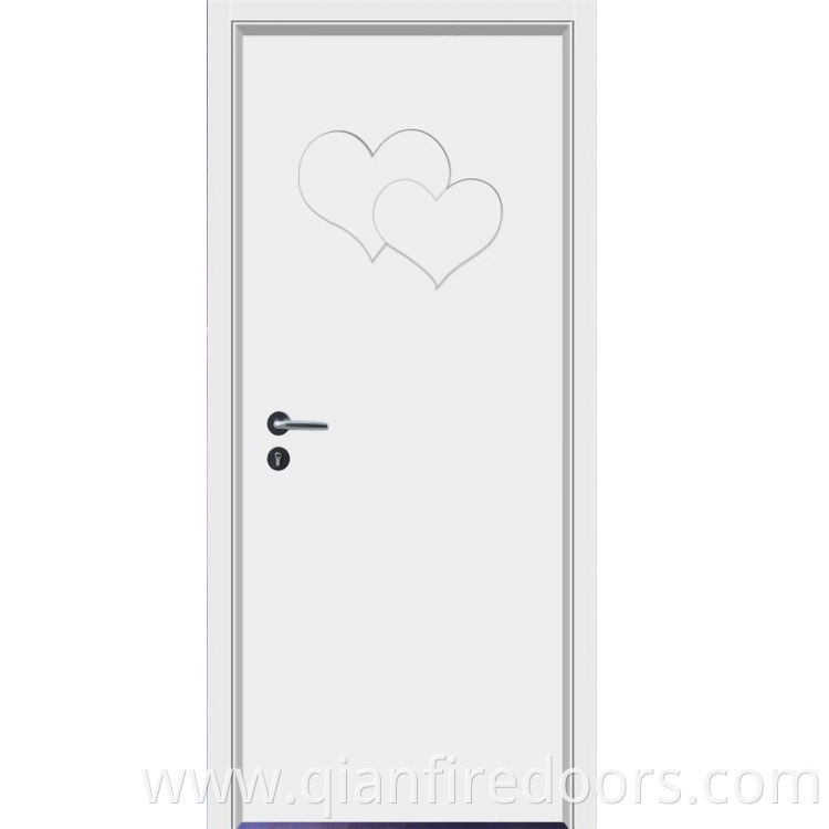 white front single solid wooden entrance hard design fire rated apple wood door